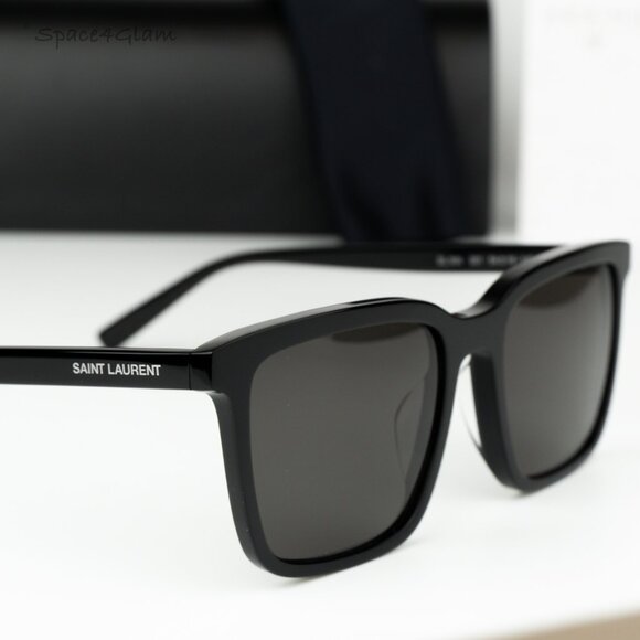 Saint Laurent Men Sunglasses Black Square SL500 001 BRAND NEW - Picture 4 of 11